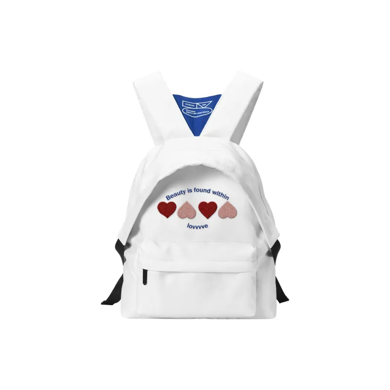 LOVVVVE PU Backpacks Regular Women's White-4