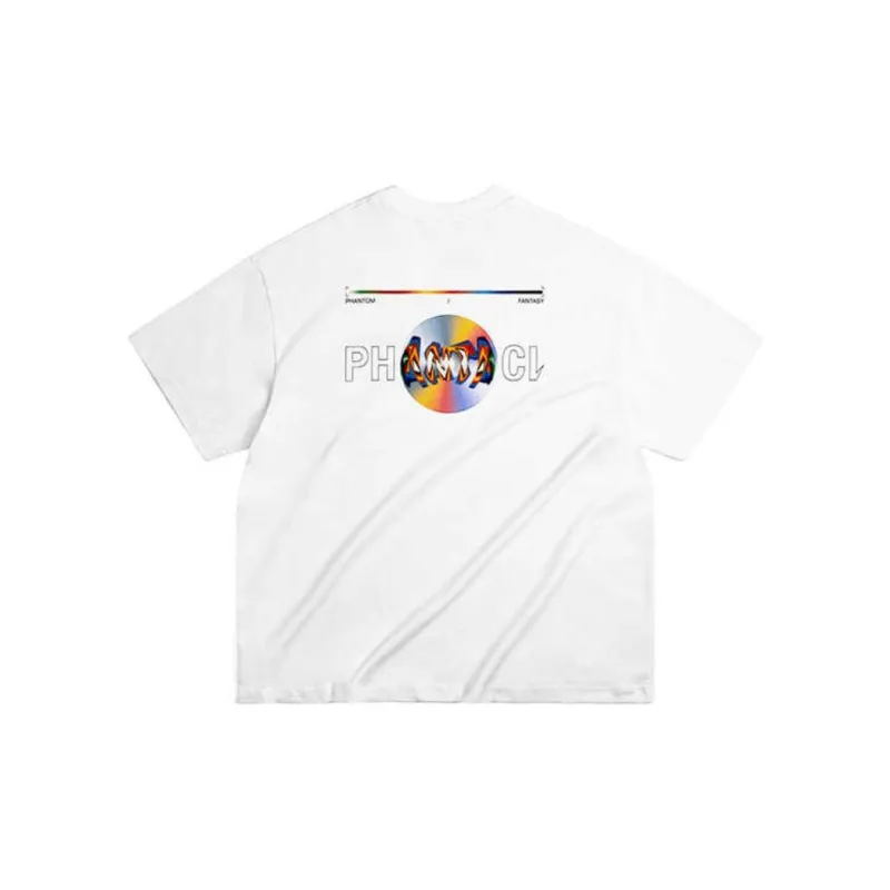 PHANTACI T Shirts Men White-1