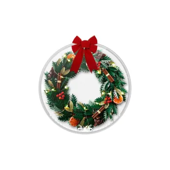 LIGHT YOUR BRICKS LeiYiBai Compatibility Building Block 10340 Christmas Wreath Wall Photo Frame Model Accessories