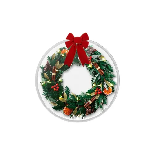 LIGHT YOUR BRICKS LeiYiBai Compatibility Building Block 10340 Christmas Wreath Wall Photo Frame Model Accessories
