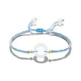 Blue Peaceful Buckle Rope Bracelet