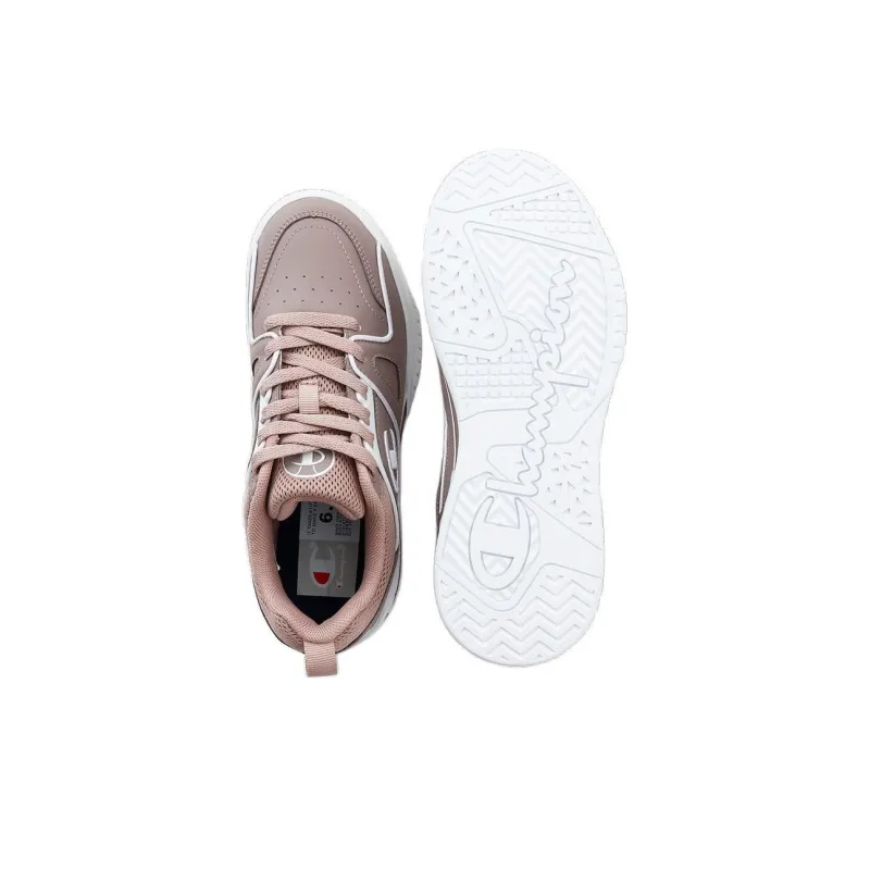 Champion Cushioning Anti Slip And Wear Resistant Low Top Casual Shoes Women's Gray Pink-5