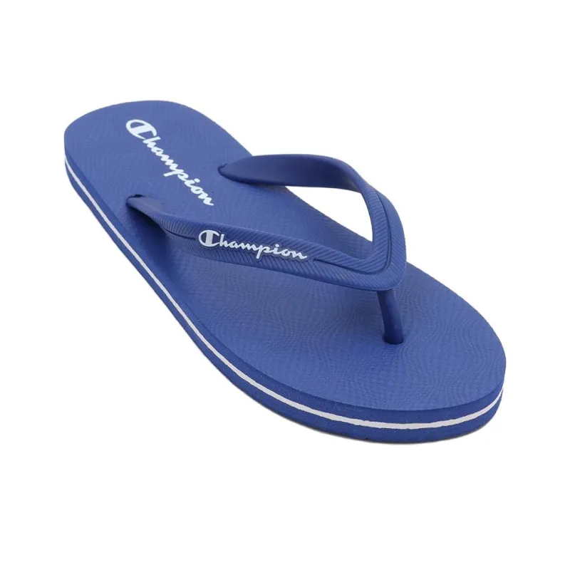 Champion Rubber Sole Abrasion-Resistant Flip Flops Unisex Blue-2