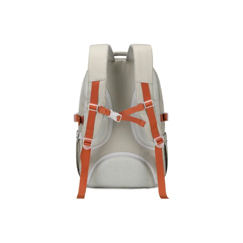 ZUOFEIFAN Nylon Backpack Women's Beige With Green-5