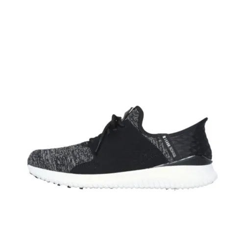 Skechers Slip Ins Anti Slip Wear Resistant Low Top Casual Running Shoes Men's Black