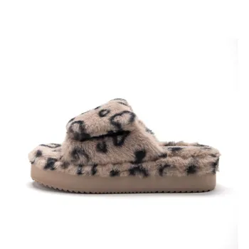 BOREE Slide Slippers Women's Leopard Print