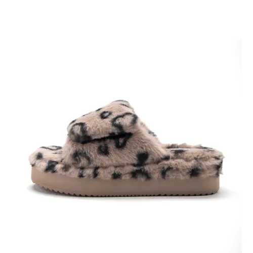 BOREE Slide Slippers Women's Leopard Print