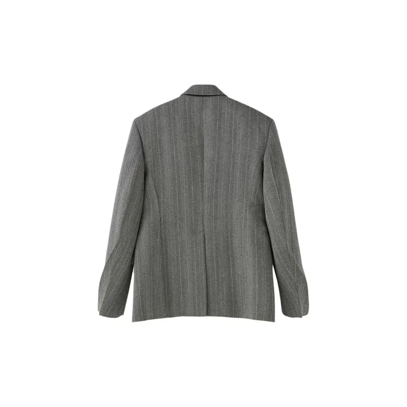 RECTO FW24 BUDDIE VIRGIN WOOL TAILORED JACKET Jackets Coats Women's CHARCOAL GREY/Charcoal Gray-1