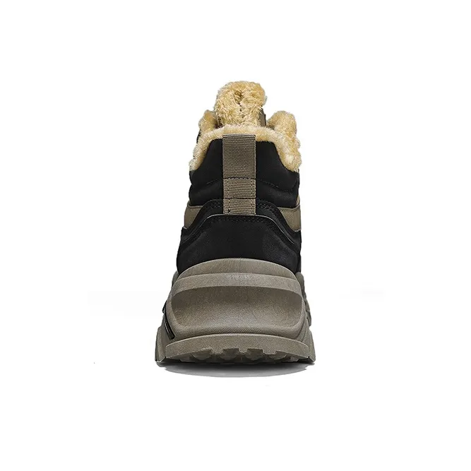 DM Work Boots Men High Top Khaki/Camel-8