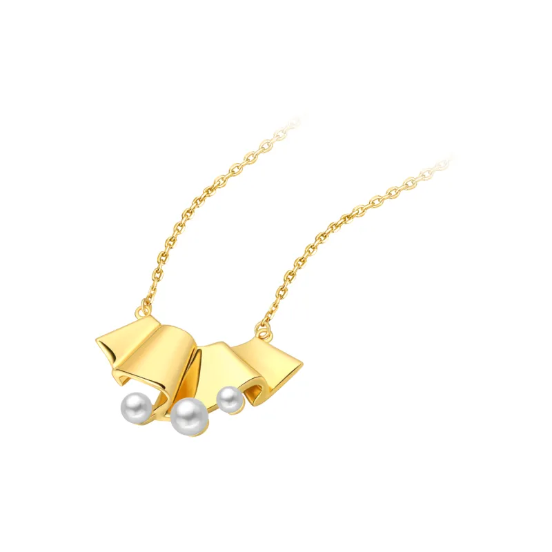 BABYBEI Shell Pearl Necklaces Women's-1