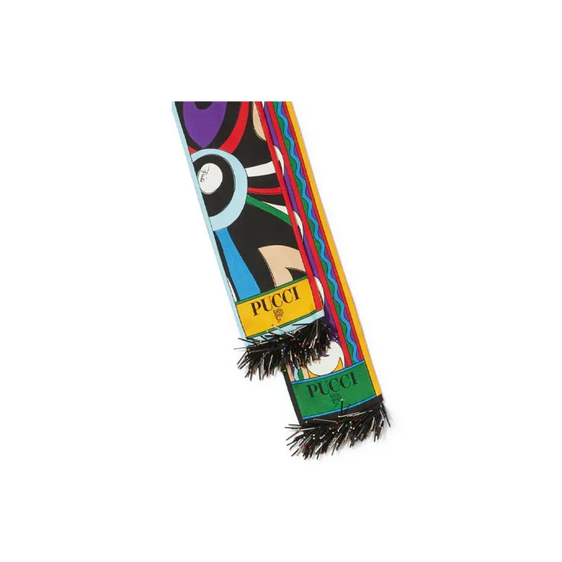 EMILIO PUCCI Small Orchidee print Silk Scarf-2