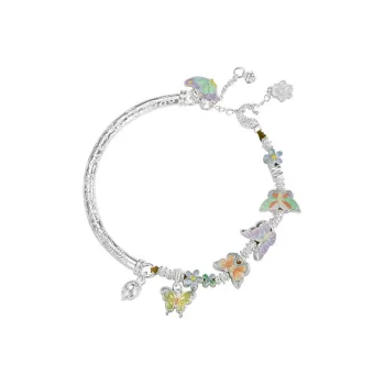 Old Fu Gold S925 Silver Bracelets Women's Gift Box Set