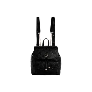 GUESS Artificial Leather Backpack Medium Size Women's Black