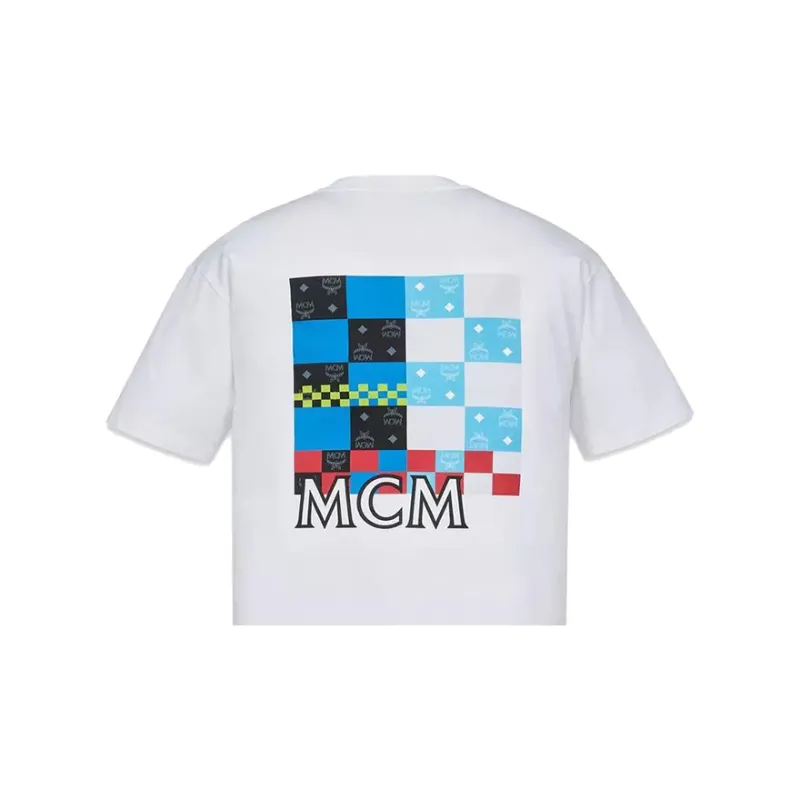 MCM T-Shirts Men White-2