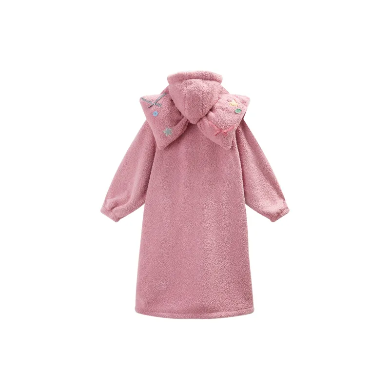 GUKOO Bath Robes Women's Jam Red-1