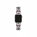 Silver & Pink Leather