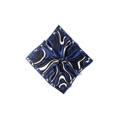 EMILIO PUCCI Silk Fabric Silk Scarves Women's Blue
