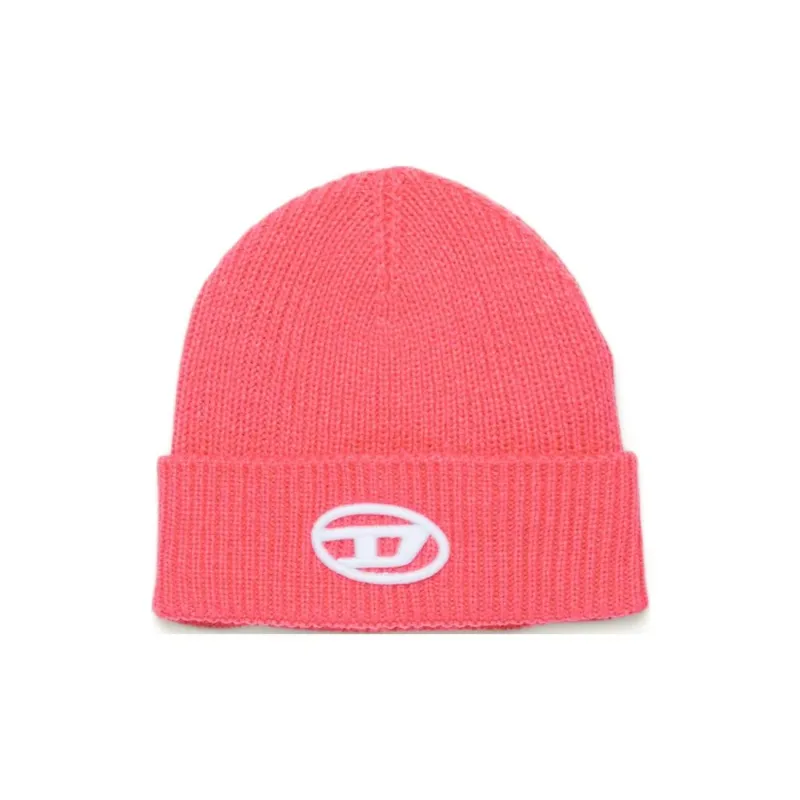 DIESEL Oval D Logo Knit Beanie-0