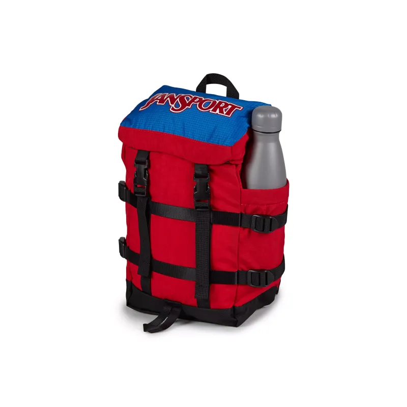 JanSport Recycled Nylon Backpack Mini Unisex Red-2