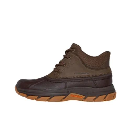 Skechers Relaxed Fit Outdoor Shoes Men High-Top Brown