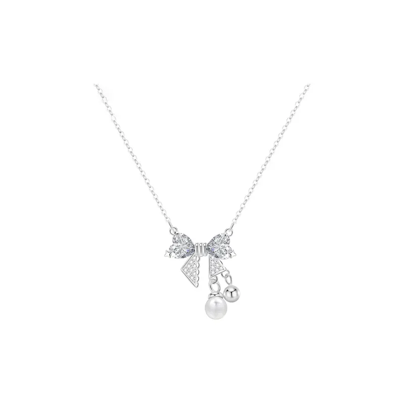 Heart Grass 999 Fine Silver Necklaces Women's-0