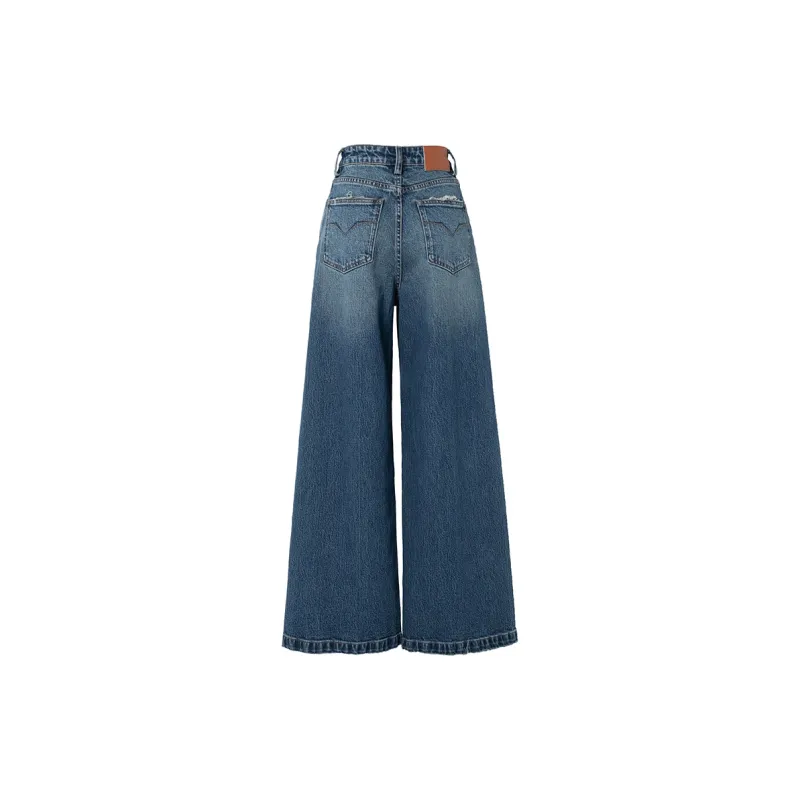SOON FLOWER Jeans Women's Denim Blue-1