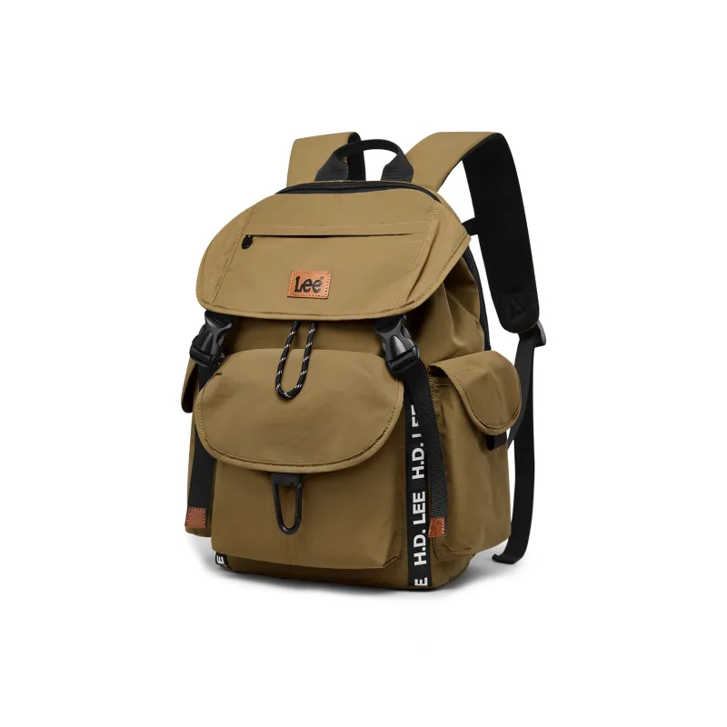 Lee Fabric Backpack Regular Unisex Rock Soil Brown/Obsidian Black-0