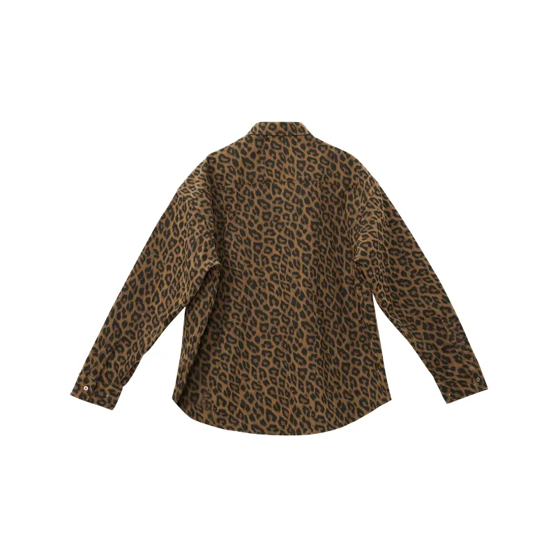 Wen Shan Shirt Women's Leopard Print-1