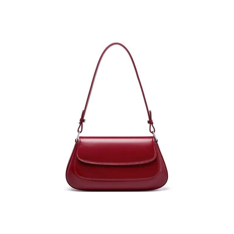 Carnival Keep Cow Leather Shoulder Bag Regular Women's Coffee/Black/Burgundy-10