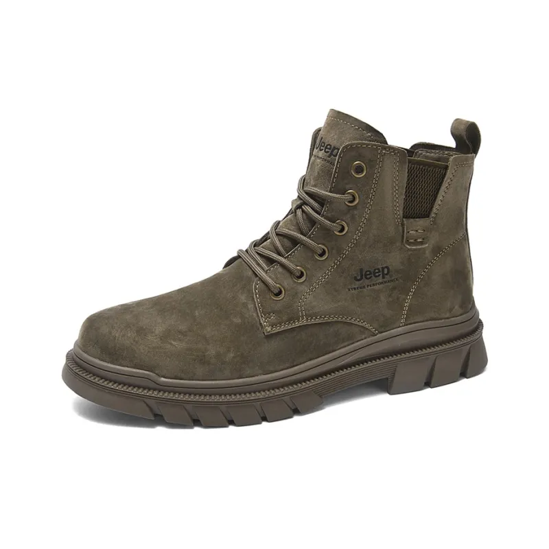 Jeep Ankle Length Martin Boot Men's Khaki-2