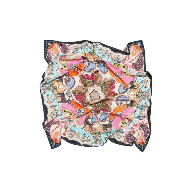 Bimba Y Lola Greyhound And Leaf print Scarf-1