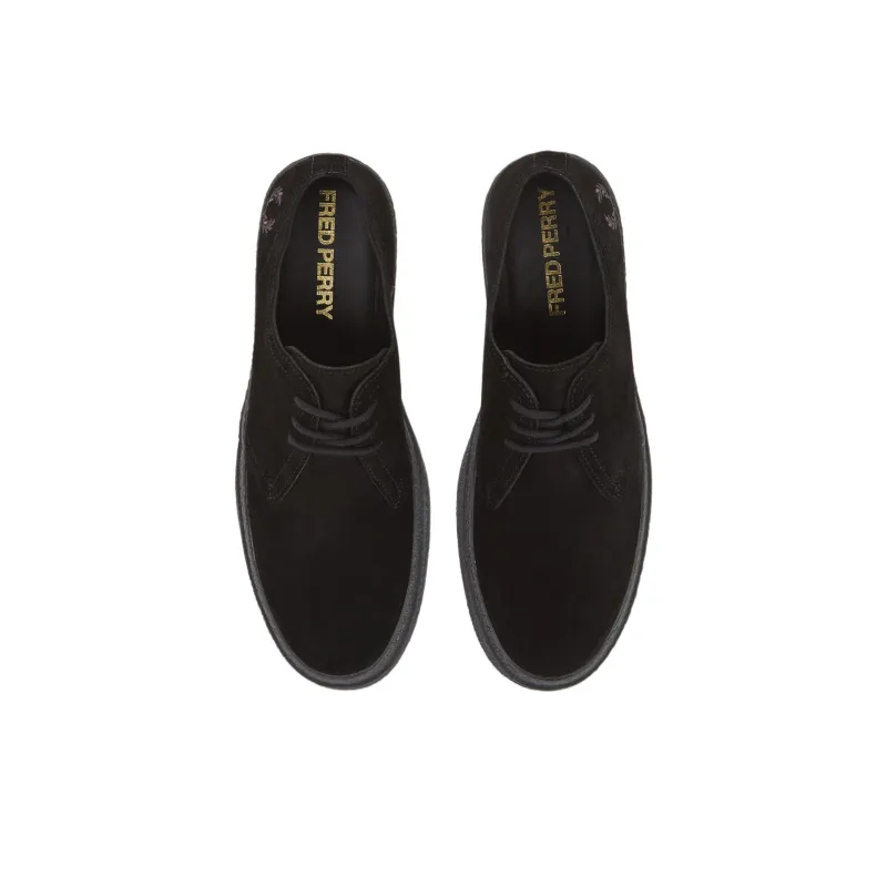 FRED PERRY Linden Low Top Skateboard Shoes Men's Black-2