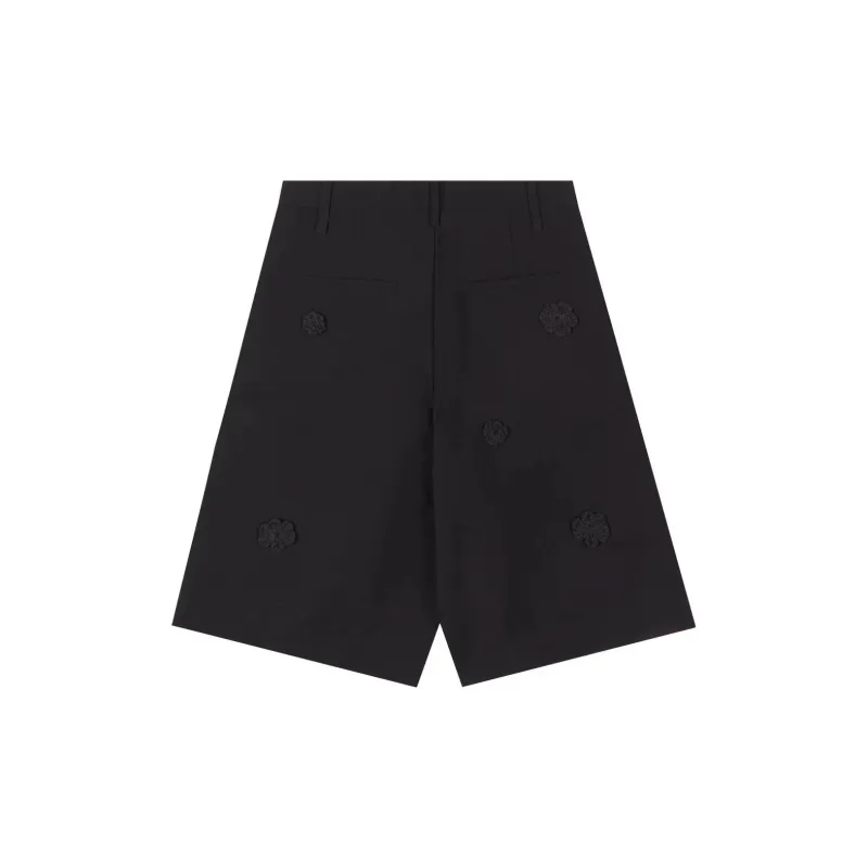 SONG FOR THE MUTE Daisy embroidered '' Shorts-1