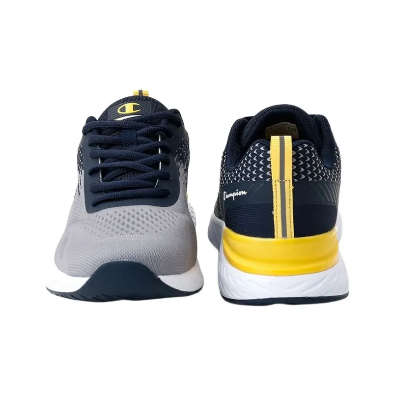 Champion Anti-Slip Wear-Resistant Low-Top Casual Running Shoes Men's Gray Blue-4