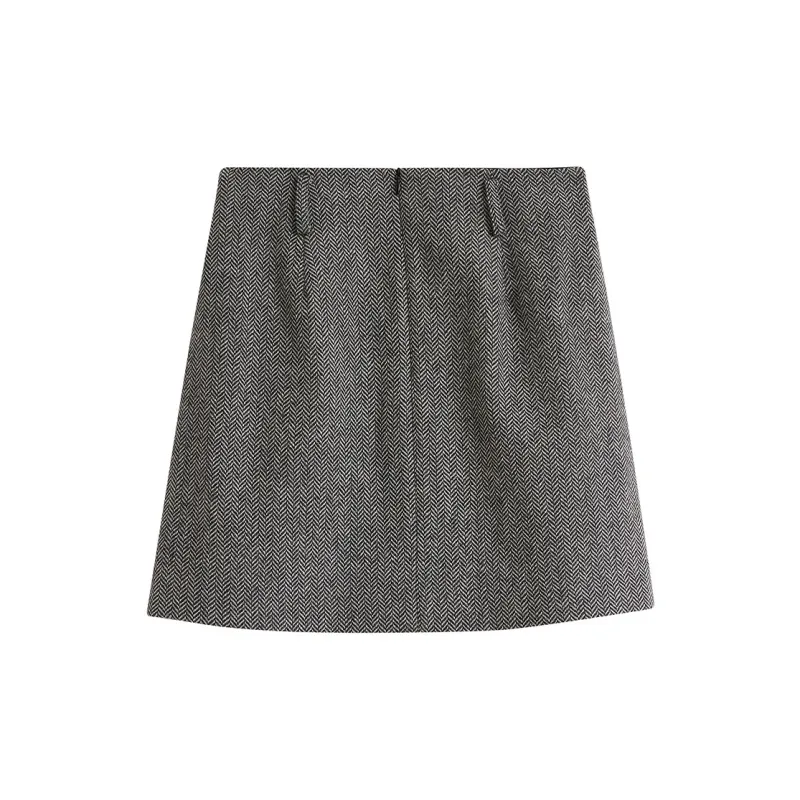 Inman Casual Short Skirts Women's Dark Gray-1