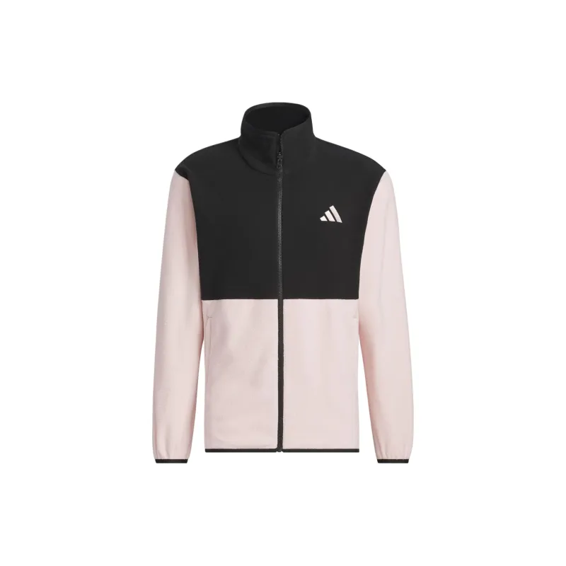 Adidas THREE-IN-ONE FLEECE JACKET Jackets Coats Women's Sandy Brown Pink-1