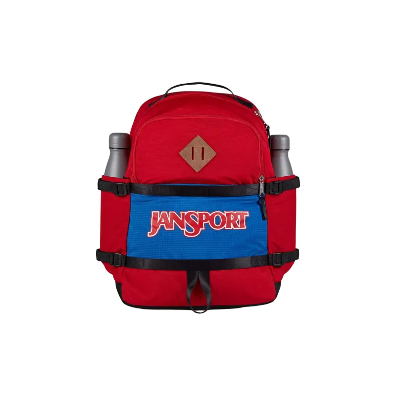 JanSport Recycled Nylon Backpack Unisex Red-2