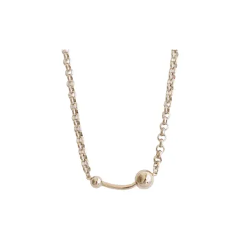 JUSTINE CLENQUET 24K Pale Gold Coated Brass Necklaces Women's Gold