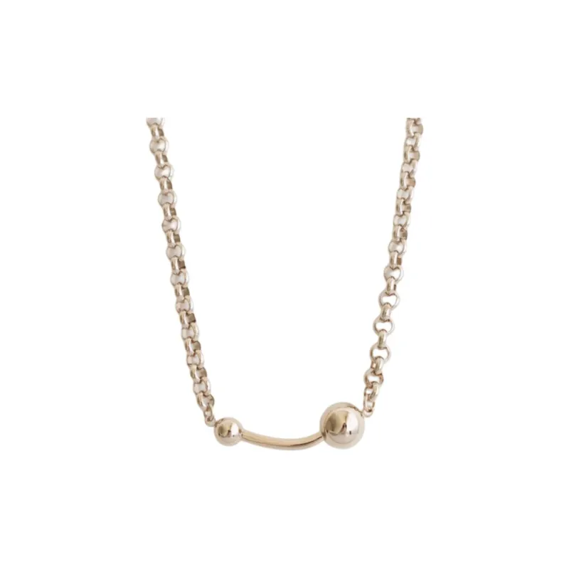 JUSTINE CLENQUET 24K Pale Gold Coated Brass Necklaces Women's Gold-0