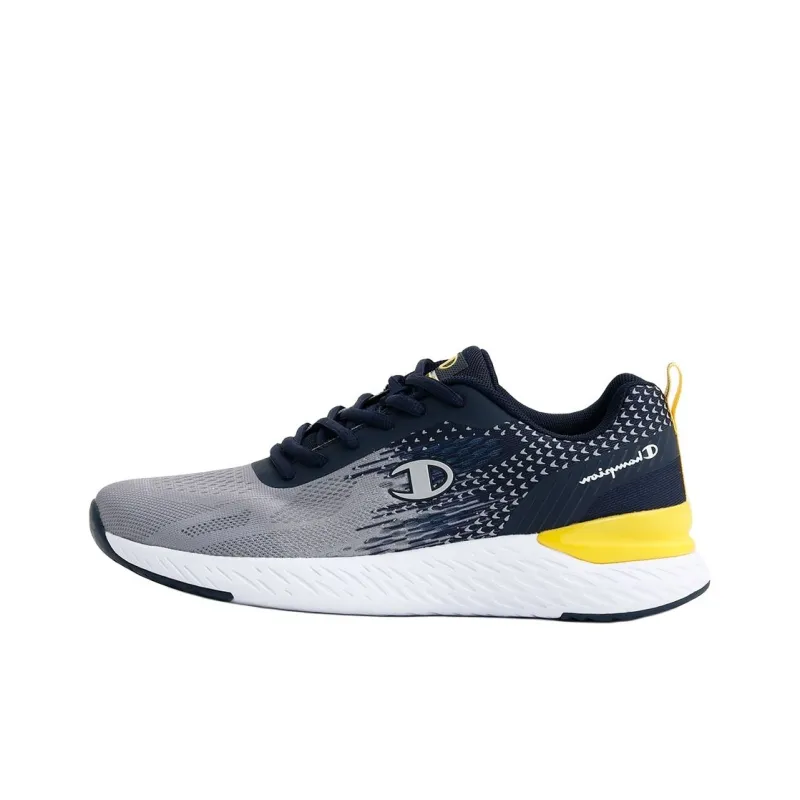 Champion Anti-Slip Wear-Resistant Low-Top Casual Running Shoes Men's Gray Blue-0