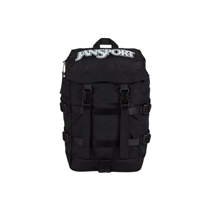 JanSport Recycled Nylon Backpack Mini Unisex Black-0