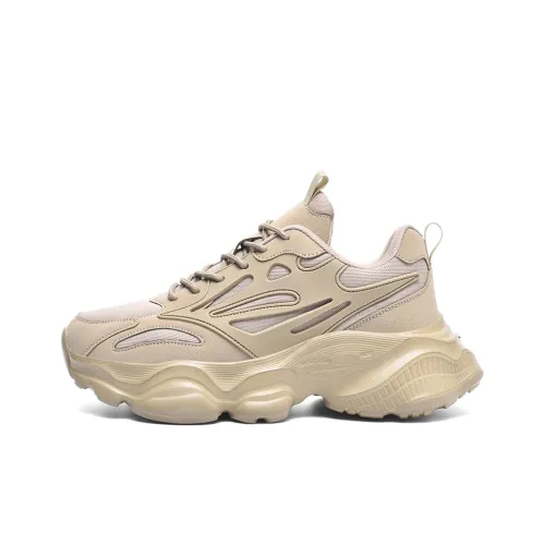 YIVELOVE Anti Slip And Wear Resistant Height Increasing Low Top Chunky Sneakers Men's