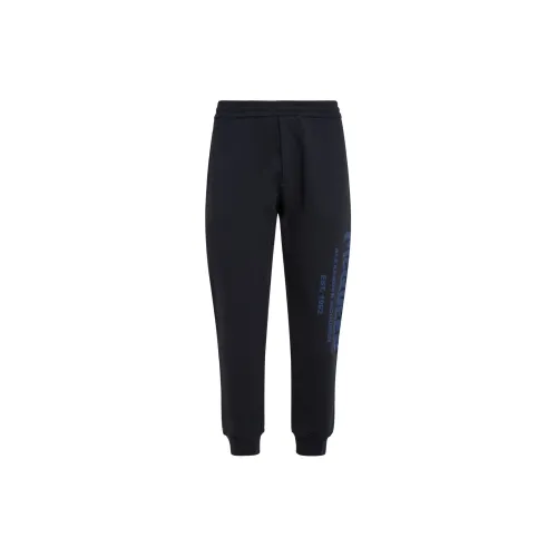 Alexander McQueen Knitted Sweatpants Men Navy Blue