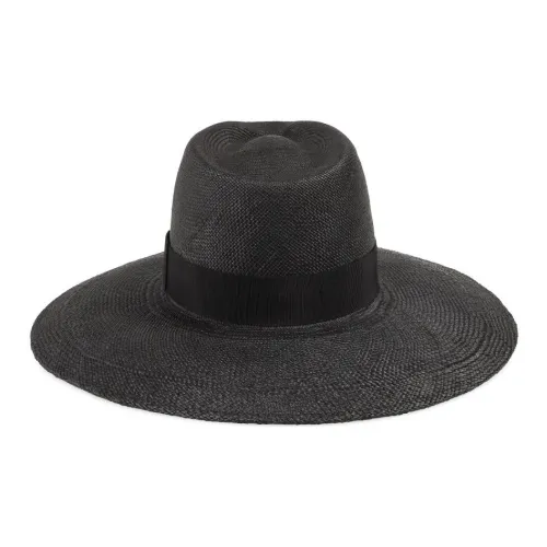 RUSLAN BAGINSKIY Monogram appliqué Wide brim Fedora Hat