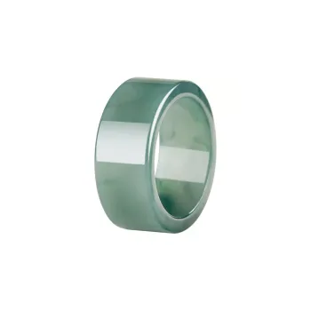Run Ding Glutinous Jade Rings Unisex