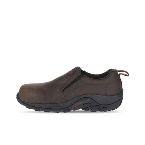 MERRELL Jungle Moc Anti-Slip Wear-Resistant Low-Top Casual Shoes Men's Dark Brown Loose Fit