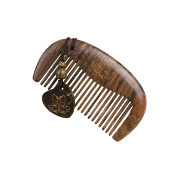 XIBI Lacquer Art Wooden Comb Wooden Painted Hairdressing Tools Massage Scalp Hair Growth