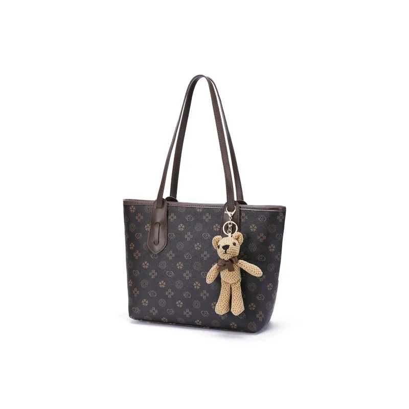 RED DRAGONFLY PVC Tote Commute Versatile Premium Minimalist Large Capacity Underarm Shoulder Bag Women's Multicolor-53