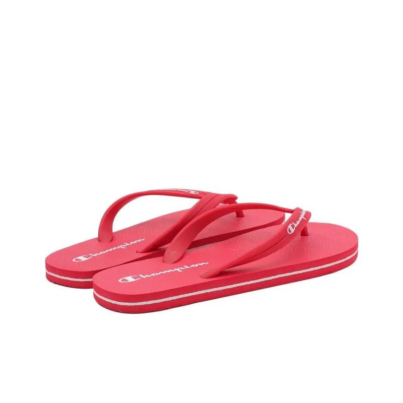 Champion Rubber Sole Abrasion-Resistant Flip Flops Men's Red-4