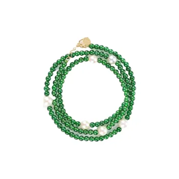Oriental Jade Saltwater Pearl Necklaces Women's